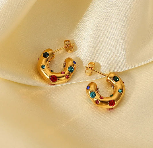 Wear Your Vibe: Unleash Your True Colors with Radiant Aura Hoops